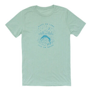 Live Crazee Big Bass Rising Tee Size S